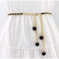 Pearl chain - Slim Chain Belt Pearl Chain Belt Model