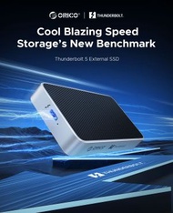 奧睿科 - ORICO Thunderbolt 5 80Gbps NVMe SSD 鋁合金便攜式固態硬碟盒 [X50-SILVER]
