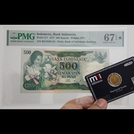 PMG67 EPQ Star Designation 500 Rupiah 1977 Konde UKI Uang Kuno Indo