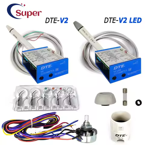 V2/V2 LED Dental Built in Ultrasonic Scaler Handpiece dentistry Scaling Tips For Teeth Cleaning Whit
