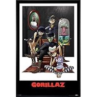 Close Up Gorillaz Poster 93 x 62 cm Framed in Black Frame