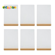6 Pack Sublimation Photo Frames Blanks 5 X 7 Inch Heat Transfer Metal Picture Frames with Wood Base 
