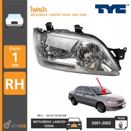 ไฟหน้า MITSUBISHI LANCER CEDIA ปี 2001-2002 ยี่ห้อ TYC (20-A120-05-6B20-A119-05-6B)