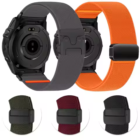 Quick Fit 26/22/20mm Nylon Loop Strap for Garmin Fenix 8 Tactix8 Quatix 8 Bracelet Band For Garmin F