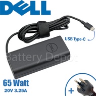 Dell Adapter ของแท้ Dell 65W 20V/3.25A หัว USB Type-C สายชาร์จ Dell Latitude 5440 / 7430สายชาร์จ เดล
