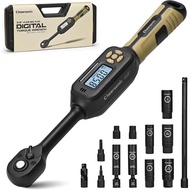 Digital Torque Wrench 3/8 Drive, 3.1-62.7ft-lb (4.25-85 Nm) ±1% Accuracy Inch Pound Torque Wrench wi