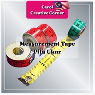 1pcs Pita Ukur Tailor Jahit Measuring Ruler Sewing Tailor Tape Measure Ruler With Buttons Measuremen