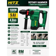 🔝 HITZ RH2-1500 Corded 2 Mode Rotary Hammer 28MM 1500W / Heavy Duty Rotary Hammer / Hacking Machine 