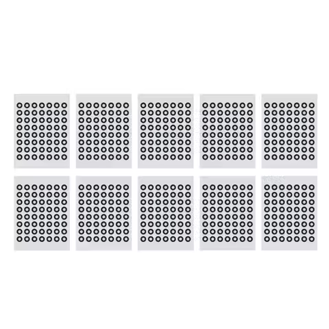 10 Sheet 6mm 3D Scanning Marker Reusable 3D Tracking Dot Reference Point Marker for Optical Surveyin