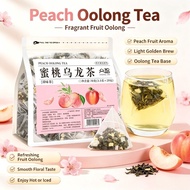 Peach Oolong Tea Bag with Dried Apple Cubes Fruit Tea Light Fresh Aroma Summer Cold Brew Tea Pack