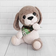 數位 Crochet pattern Plush Puppy, PDF Digital Download, DIY amigurumi toy tutorial