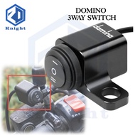 Knight Motorcycle Parts Of Domino Mini Driving Light Switch 3 Way Left/Right Set Waterproof