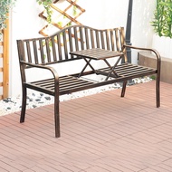 TREDEY ม้านั่งกลางแจ้งโลหะโต๊ะกาแฟพับได้150ซม.