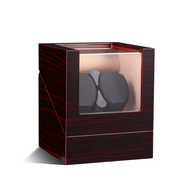 {DFGHE} Than Hồng 2024 Đơn/Đôi Khe Cắm Đồng Hồ Cuốn Gọn Độ Bóng Cao Màu Đen Êm/Gỗ Mun/Hộp Thuốc Lá V