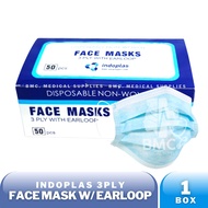 C  Indoplas FaceMask - 3Ply with Earloop