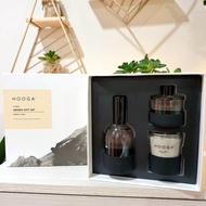 Hooga Reed Diffuser Set of 3 Candle/ Room Spray Hooga Aroma Set  HOME CHILL FRAGRANCE GIFT SET Black