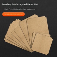 Reptile Corrugated Paper Bedding Reptile Tank Liner Pads for Crested Gecko Terrarium Habitat Box