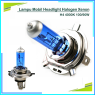 COD Aurora Lampu Mobil Headlight Halogen Xenon H4 4000K / lampu mobil depan super terang anti kabut 