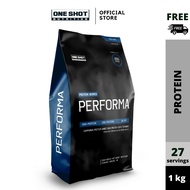 Whey Protein Performa 1kg - One Shot Nutrition PERFORMA Tri-Protein Complex Packed with 25g Protein 