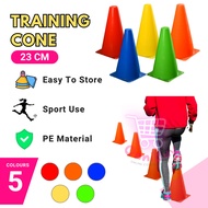Kon Latihan Bola Sepak Soccer Sport Cones 23cm Skittle Marker Cone Sport Equitment