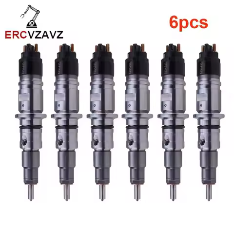 6PCS 0445120305 6746-11-3100 5268436 Common Rail Injector set for Komatsu Engine PC360-10 PC390-10 D