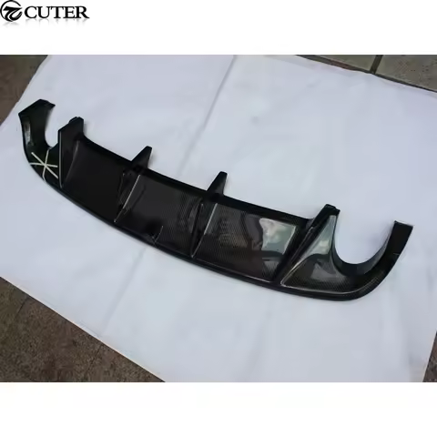 Golf 6 Mk6 Gti Jsk Style Carbon Fiber Rear Bumper Diffuser Lip Bilateral Single Out for Vw Golf 6 Mk