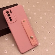 Carristo Oppo A91 / Reno 3 4G Simple Back Silicone Case with I-Ring Ring Soft TPU Cover Casing Phone