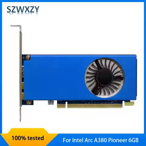 New Original For SPARKLE Intel Arc A380 Pioneer 6GB Graphics Card GDDR6 A380 6GB Video Card 100% Tes