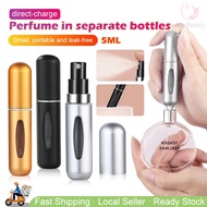 🇸🇬 5ML Refillable Perfume Bottle Portable Perfume Atomizer Glass Vial Dispenser Pump Container Spray