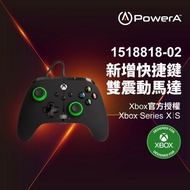 【PowerA】 |XBOX 官方授權|增強款有線遊戲手把(1518818-02) - 綠圈