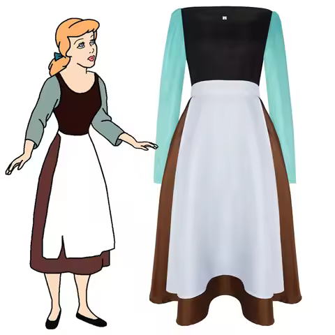 Anime Cinderella cosplay costume princess maid dress uniform suitable for women adult costume Hallow
