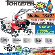 🔥 Heavy Duty FullSet Tokuden TK901 9Hp Power Tiller / Mesin Gemuk Tanah 9.0Hp