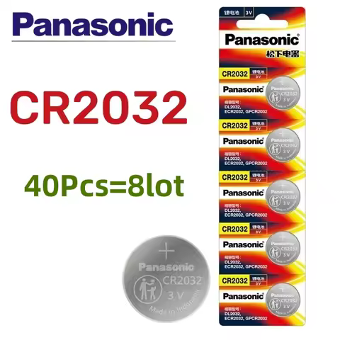 40pcs Original PANASONIC CR2032 CR 2032 3V Lithium Battery For Watch Calculator Clock Remote Control