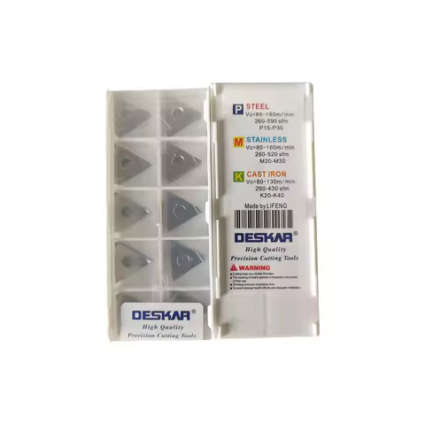 Deskar Turning Blade 100% Orig. Deskar TNGG Triangular Turning Blade: 1604 Series (04R/02R/04L/02L),