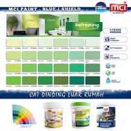 [GREENS] 5 Liter MCI Blue-I Shield for Exterior Wall | 5 Years Protection Paint Cat Dinding Luar Rumah