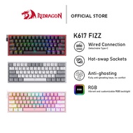 ☝Redragon K617 FIZZ RGB 60 Compact Mechanical Keyboard Gaming★