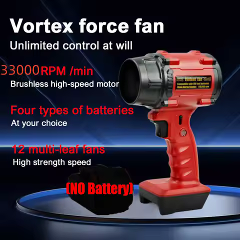 Jet Blower Portable Violent Turbo Fan For Makita/Dewalt/Milwaukee 18V 20V Lithium Battery Wireless H