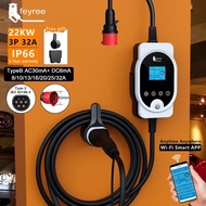 22 kW Type 2 32A EV Charging Station with Wi-Fi