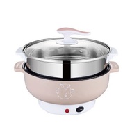 220V Hot Sale Multi-function Electric Steamer Student Dormitory Non-stick Electric Hot Pot Multi-function Large Capacity no steamer UK-D20cm 2L