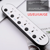 FUNAYA Thi Power Strip Electric Socket with 3USB TypeC PD30W 13A 2500W Overload Protection Extension