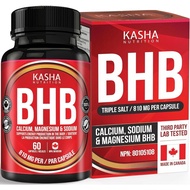 BHB Pills – 810mg Triple Salt Exogenous Ketones per Capsule | Canadian-Made Keto Supplement for Men 