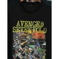 CODTrendy T-Shirts Avenged Sevenfold Shirt A7X Band Merch Death Bat High quality Casual Short sleeve