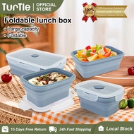 TurTle Silicone Food Storage Container Temperature Resistant Lunch Meal Prep Container Collapsible
