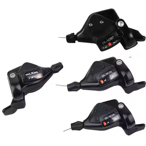 2x Bike Shifters Cycle Thumb Gear Shifter Cycle Modification, 24 speed Bike Left