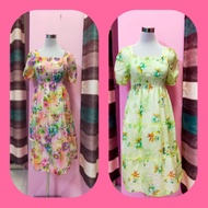 DRESS BUNGA LUTUT VIETNAM MIDI FLORAL DRESS