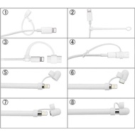 For Apple Pencil Cap Holder / Nib Cover / Cable Adapter Tether For Ipad Pro Pencil Silicone Case Cov