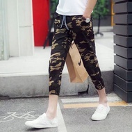 Men Slim Feet Tide Camouflage 9 Pants