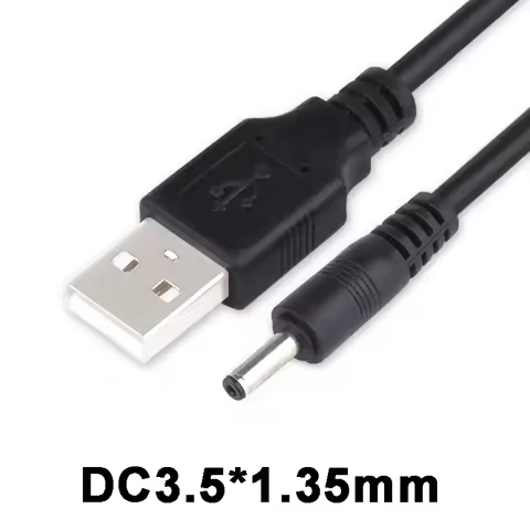 1.2M USB 2.0 Male A to DC 3.5mm x 1.35mm Plug DC Power Cord Socket Cable Line 3.5mm*1.35mm DC Plug J