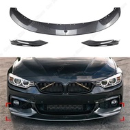4Pcs M Performance Style Front Bumper Lip Spoiler Splitter Diffuser For BMW F32 F33 F36 4 Series 420