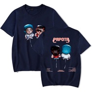 Men's cotton T-shirt CA7RIEL & Paco Amoroso Merch Papota T-Shirt Men Women Short Sleeve Album Merch 